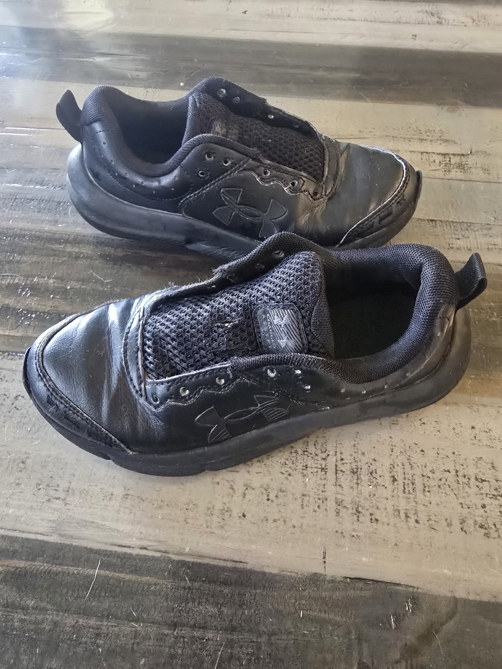 Under Armour Kids' Black Athletic Sneakers